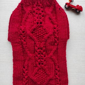 Soft and Warm Dog Sweater, Dog Outfit, Dog Coat, Knitted Dog Jumper, Handmade dog sweater, Elegant Sweater for Pet, Wool Dog and Cat Hoodies