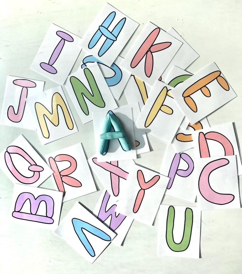 Preschool Alphabet and Number Learning Kit Laminated Reusable Learning ...