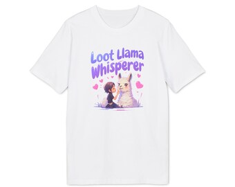 GMS The Loot Llama Whisperer T-Shirt Funny F-Nite inspired T-Shirt, Gaming Shirt with Loot-Llama motif, Gift for gamers