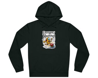 GMS Emergency Meeting Hoodie Among Us Emergency Call Design, Gaming Pullover, Unisex, Funny Hoodie