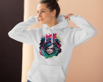 GMS Jinx League of Legends Arcane Hoodie Gaming Hoodie, Unisex Gamer Sweater, LoL Fans, Netflix Arcane Design, Jinx Character