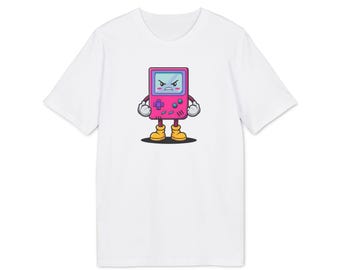 GMS Angry GameBoy T-Shirt Retro Gaming Shirt, Gameboy Design, 90s Gamer T-Shirt, Funny Gameboy Motif, Unisex T-Shirt for Retro Fans