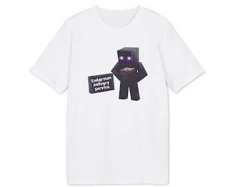 GMS Enderman Delivery Service T-Shirt Funny Minecraft Shirt, Gaming T-Shirt, Enderman Fan Articles, Unisex T-Shirt for Minecraft Fans