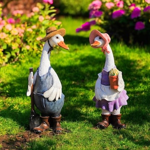 Anatra Da Giardino Figura Decorativa Figura Anatra Per Stare In Piedi H18cm-08471