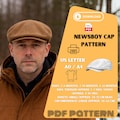 Flat Cap Sewing Pattern PDF – Baby to Adult Sizes – Printable Template