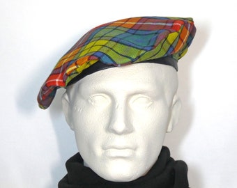 Buchanan, Ancient Tartan Beret, Men's Scottish Tartan Tam ©