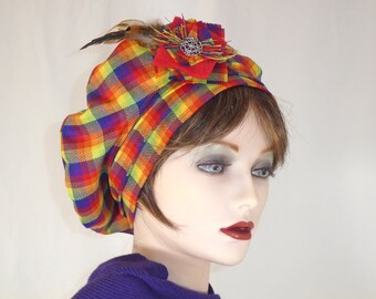 Ladies Rainbow Tartan Tam©