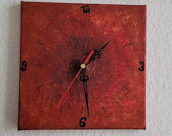 clock, wall clock, handmade