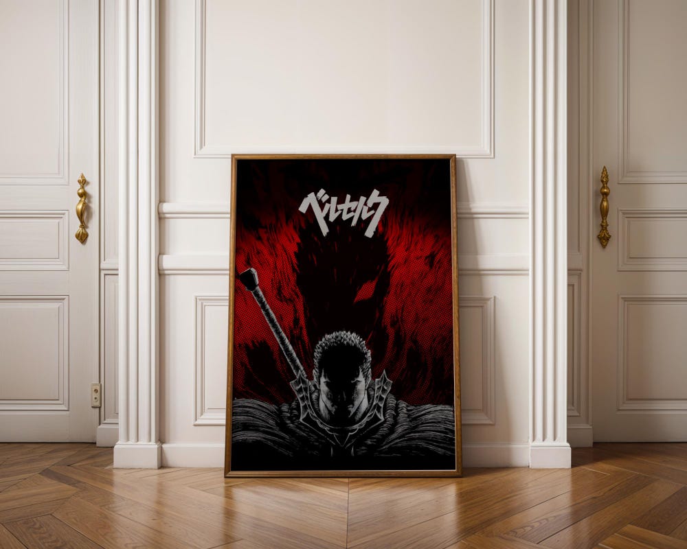 Berserk Poster Manga Anime Poster Berserk Shirt Hoodie Akira Shirt Gundam Evangelion Naruto My Hero Academia Dragon Ball Z Guts Poster Bespoketshirt