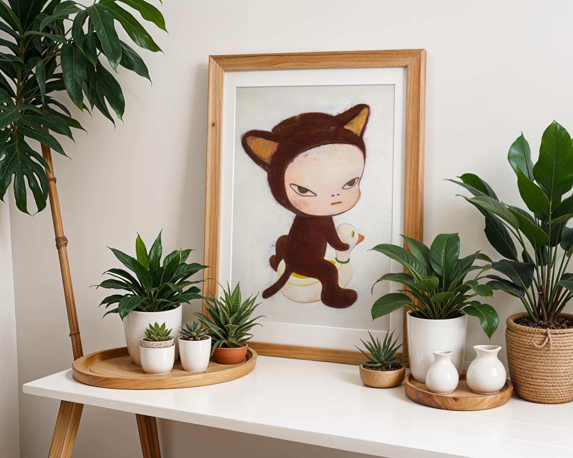 8K UHD Yoshitomo Nara Poster Harmless Kitty Yoshitomo Nara Print