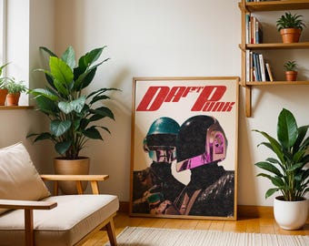 Daft Punk poster Daft punk helmet Random Access Memories album cover poster daft punk costume album cover poster album cover posters prints