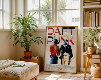 Daft Punk poster Daft punk helmet Random Access Memories album cover poster daft punk costume album cover poster album cover posters prints