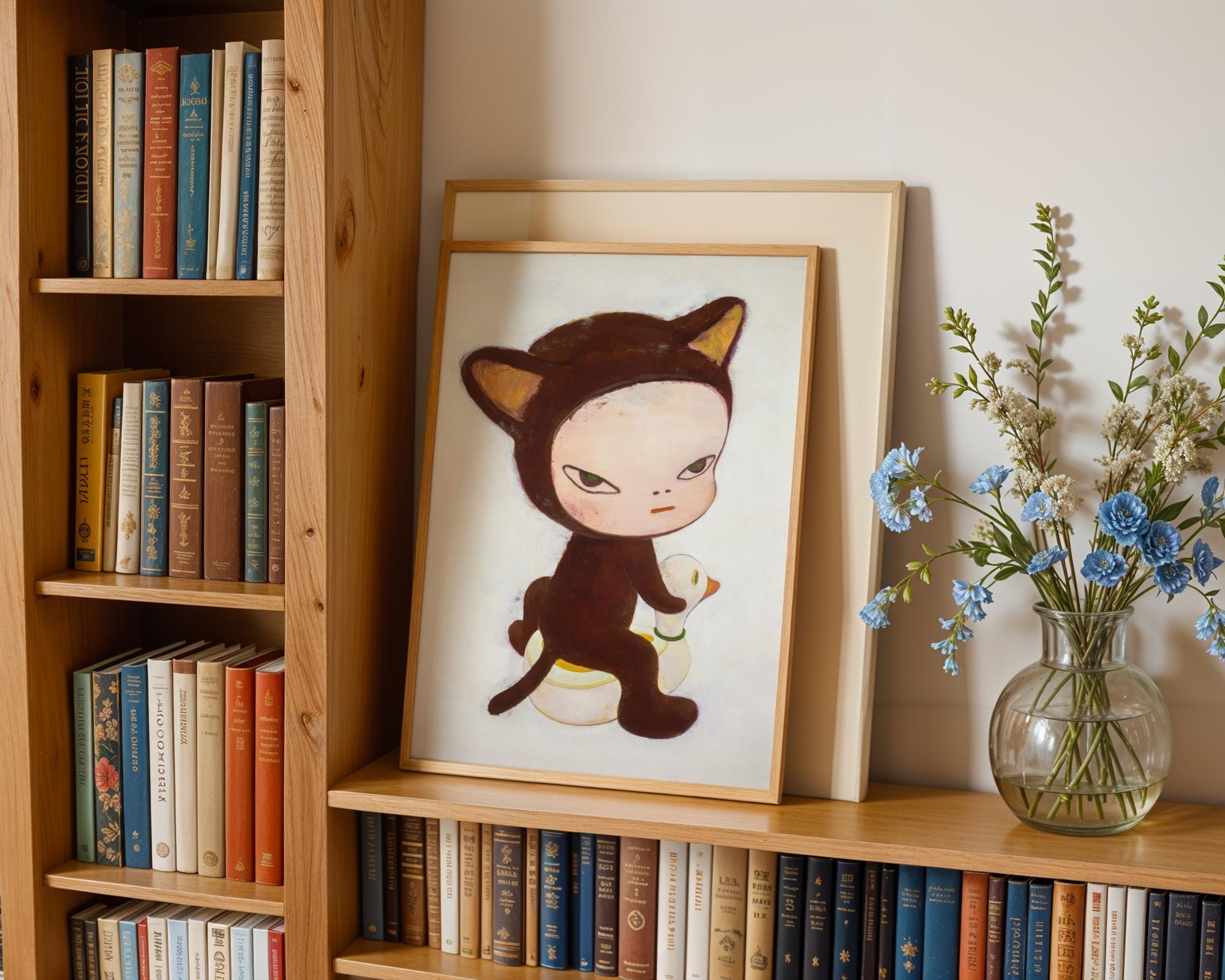 8K UHD Yoshitomo Nara Poster Harmless Kitty Yoshitomo Nara Print
