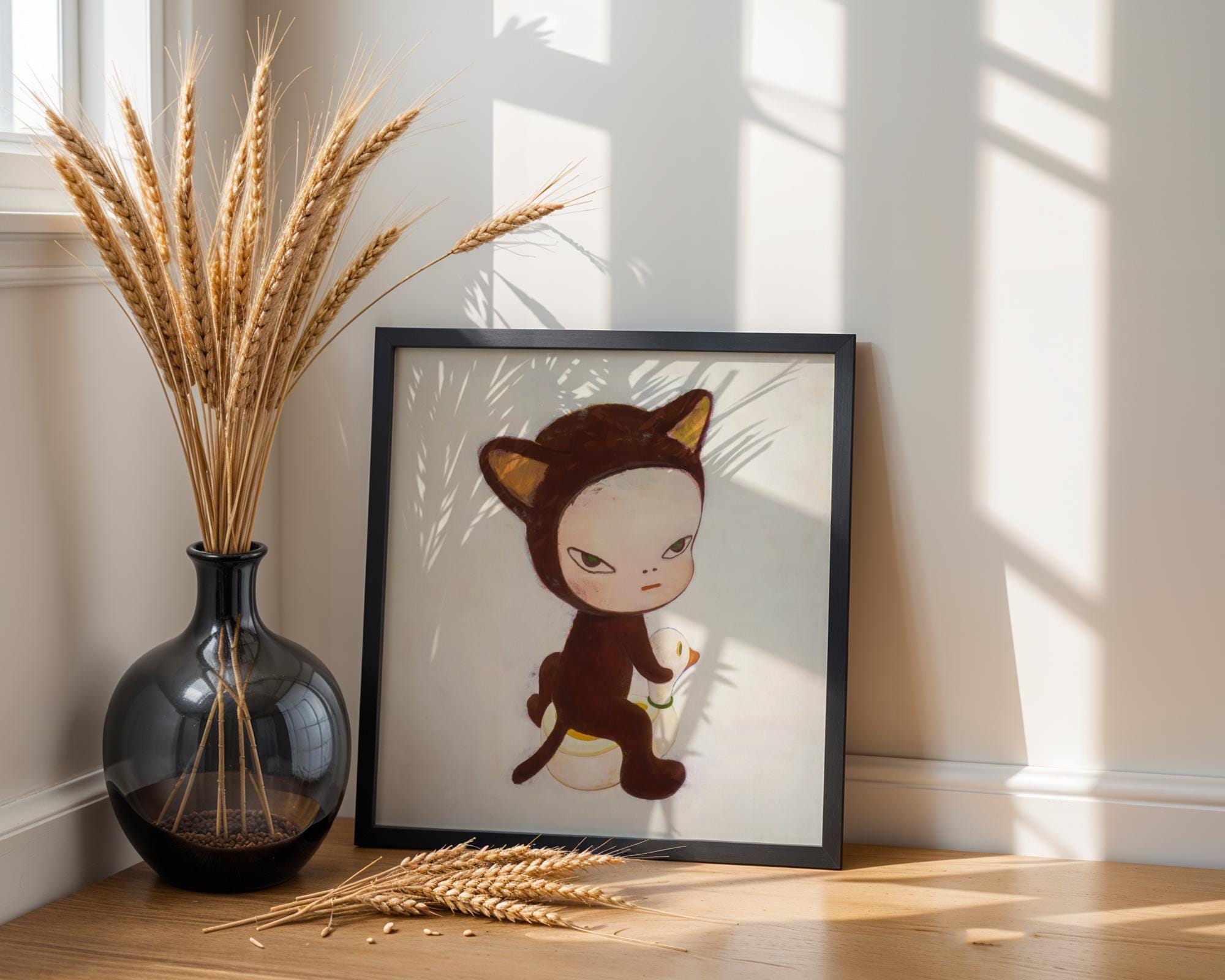 8K UHD Yoshitomo Nara Poster Harmless Kitty Yoshitomo Nara