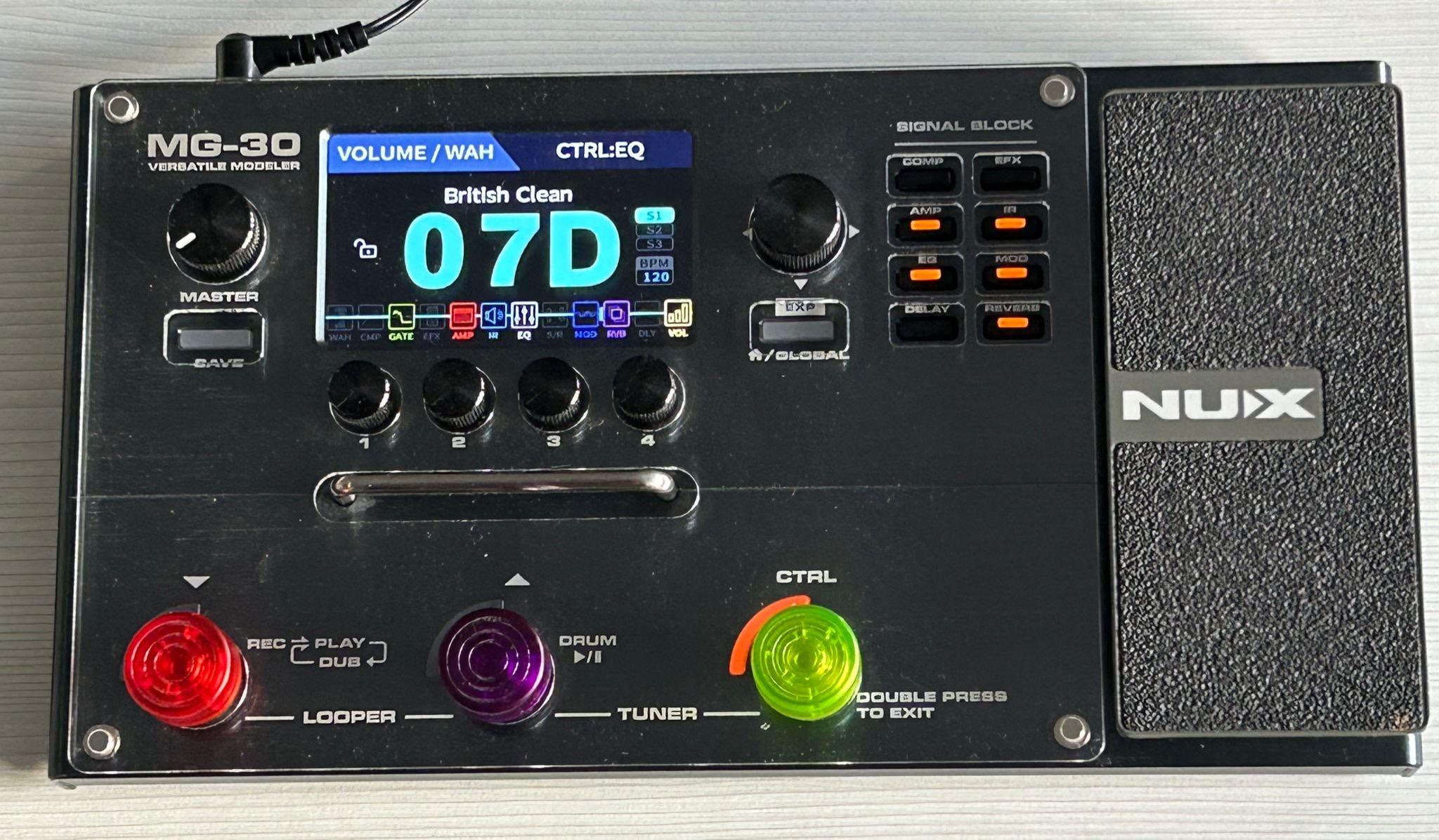 ギター NUX MG-30 NUX MG-30 Multi-Effects and Amp Modeler | zZounds