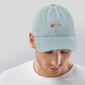 PRIDE, Hat, Embroidered Hat, Queer Hat, Lgbtq Hat, Pride Hat, Vintage Hat, Csd Hat, Lgbtia Hat, Lesbian Hat, Gay Hat, Rainbow Hat, Lgbtq