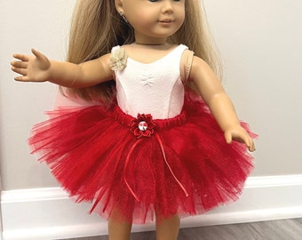 Doll Tutu, Doll Headband, Tutu Headband Set, Doll Costume, 18" doll clothes, Christmas Gift, Girl Gift, Toddler Gift, Dolly Clothes