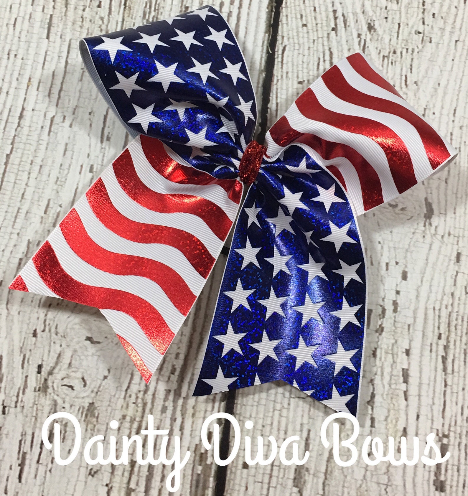 4th of july cheer bows