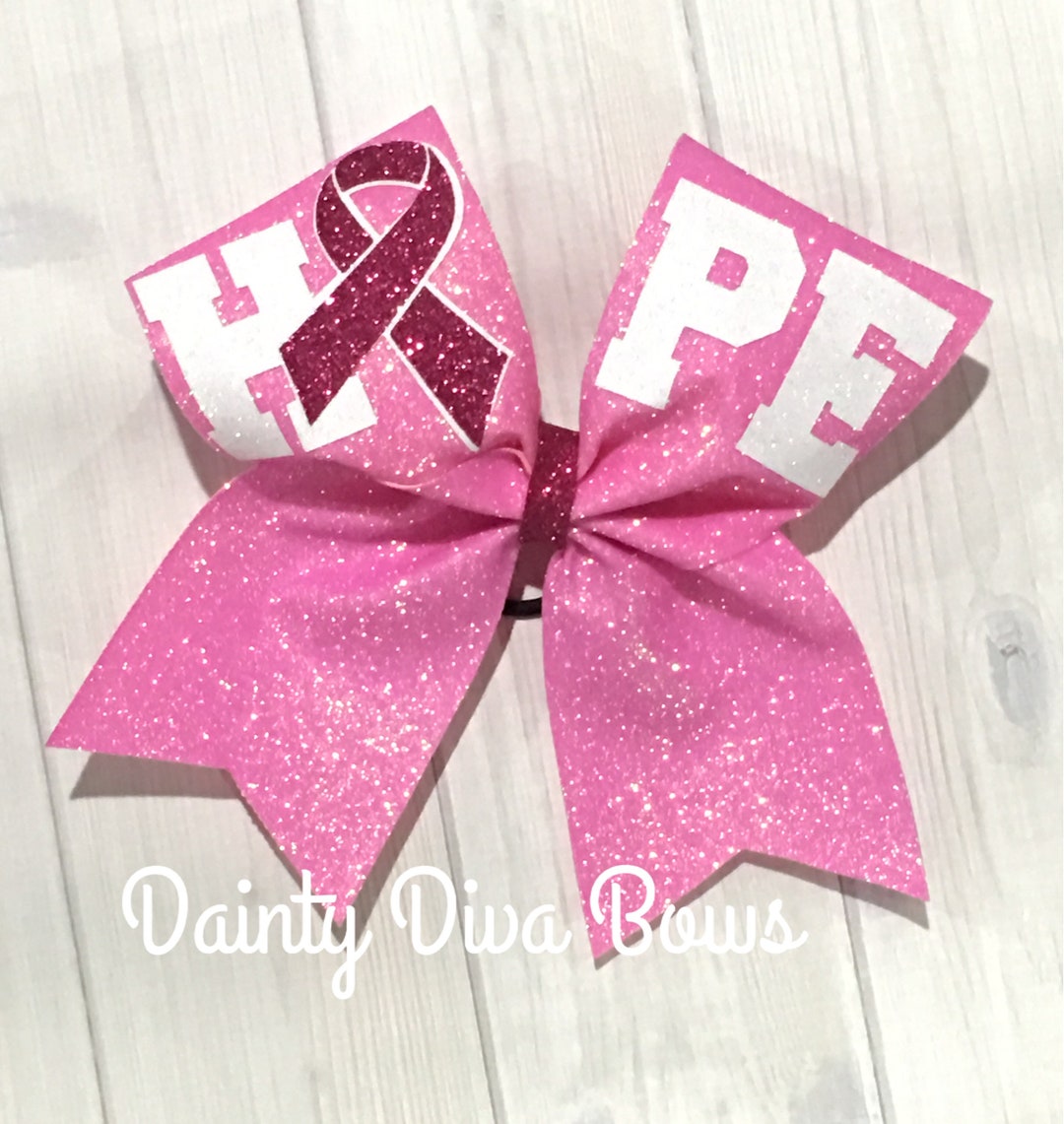 Breast Cancer Awareness, Cheer Bow, Pink Out, Pink Cheer Bow, Breast