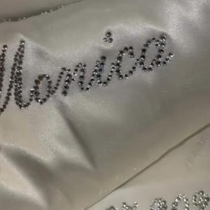 Feather Personalized Crystal Long Luxe Robes, Luxury Bridal Loungewear ...