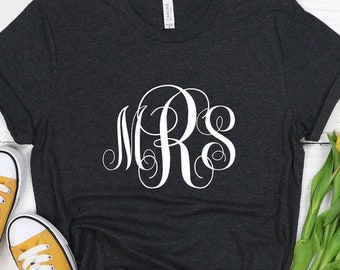 Monogram Shirt, Cheap Monogrammed Shirt, Inexpensive Monogrammed Shirt, Custom Personalized Shirt, Womens Monogram Shirt, Monogram Gift Tee