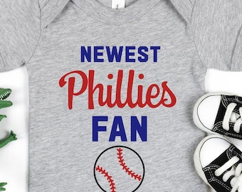 Newest Phillies Fan Baby Bodysuit, Phillies Baby Bodysuit, Philly Baby Gift, Baby Shower Shirt, Game Day Baby Onesie®, Newest Phillies Fan
