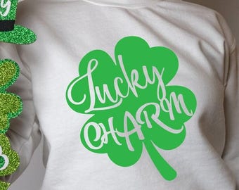 Lucky Charm St Patrick's Day Sweatshirt, St Paddys Day Sweatshirt, Saint Patricks Day Family Matching Sweatshirt, Cute St Patrick's Day Gift