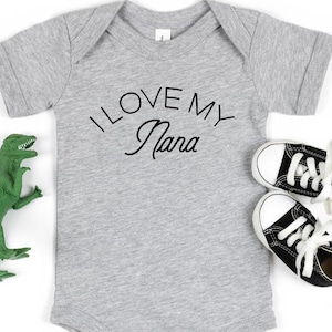 I Love My Nanny Onesie®, Grandma’s Favorite Grandchild Shirt, Baby Shower Gift, Baby Announcement Bodysuit, Pregnancy Reveal To Grand Mother