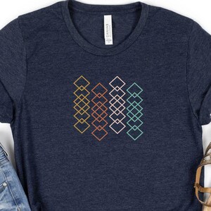 Geometric Shapes Tee - Etsy