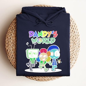 Youth Gaming Hoodie, Dandy’s World Hoodie, Cute Game Character Hoodie, Game Cartoon Hoodie, Sprunki Kids Hoodie, Toddler Gamer Hoodie image 6