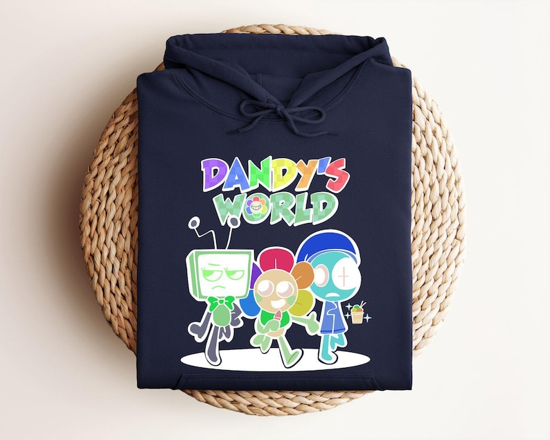 Youth Gaming Hoodie, Dandy’s World Hoodie, Cute Game Character Hoodie, Game Cartoon Hoodie, Sprunki Kids Hoodie, Toddler Gamer Hoodie image 6