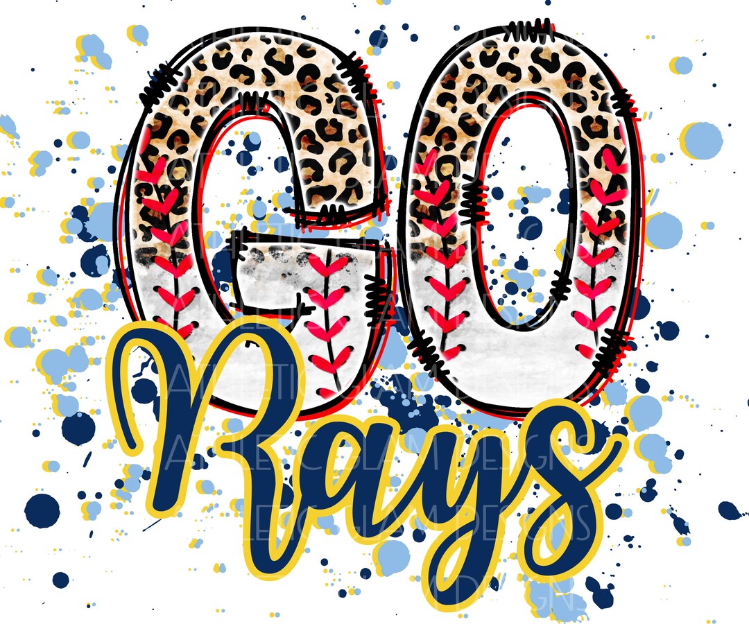 Go Rays Leopard Baseball Sports Splatter PNG Digital Download - Etsy