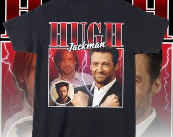 Hugh Jackman T-shirt, Wolverine T-shirt, Vintage Streetwear, Graphic Tee