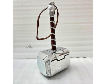 Personalized Aluminum Mjolnir, Engraved Thor Hammer, Norse Mythology Decor