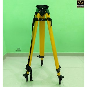 Survey Tripod Heavy Duty  | Dual Lock Aluminum Stand for Leveling Instruments 37&quot;
