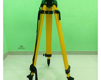 Survey Tripod Heavy Duty  | Dual Lock Aluminum Stand for Leveling Instruments 37"
