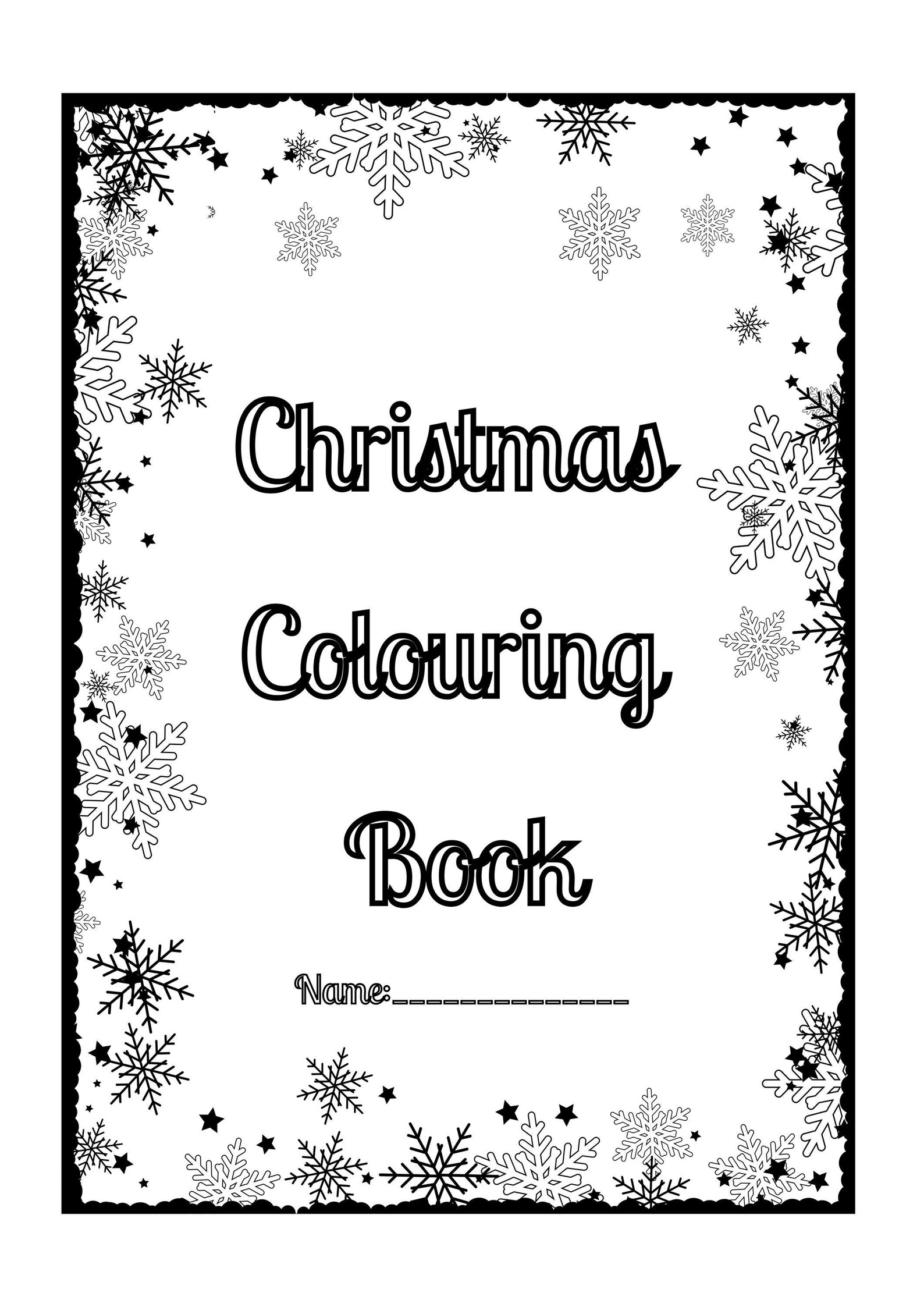 Christmas Colouring Book Pack of 5 Pages Colouring Book Book for Kids ...
