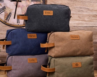 Personalized Toiletry Bag,Mens Dopp Bag,Custom Wash Bag with Name,Monogram Travel Wash Bag,Engraved Dopp Bag,Groomsmen Gift,Father Gifts