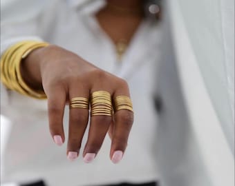 Brass Rings, Boho Rings, Adjustable Ring.