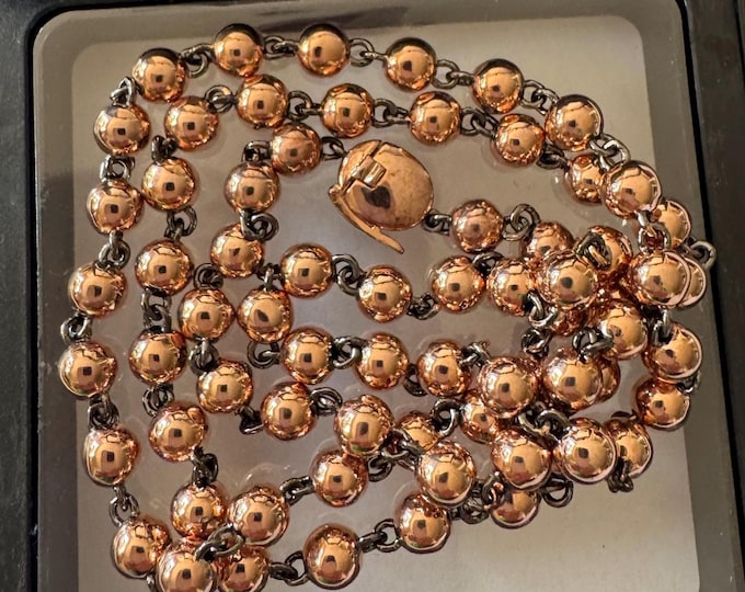 Gypsy set Ball Bead Chain Necklace Handmade Unique Designed Silver Chains 925/18k