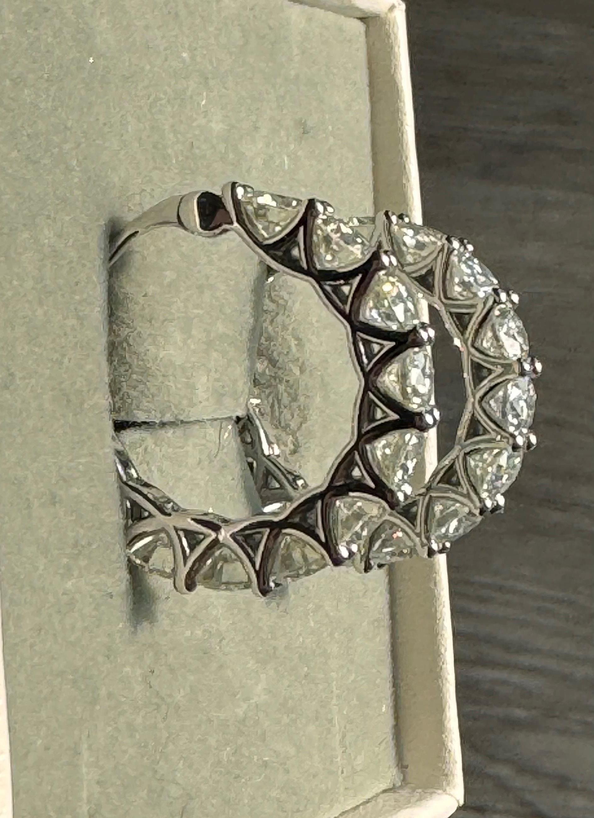 Gioiello raffinato orecchini in argento sterling 925 in Moissanite