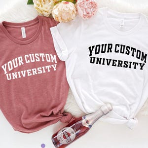 University T-shirts, Custom College Shirts, Custom University Name T-shirts, Custom Design University Tee, Personalized University T-Shirt