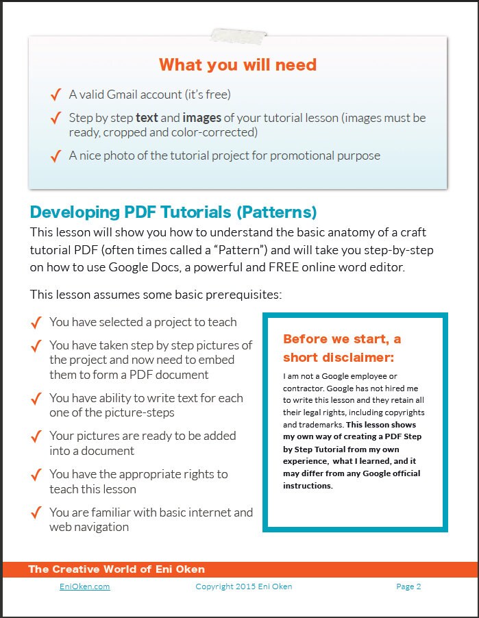 How to Format a PDF Tutorial Using Google Docs: an Ebook - Etsy