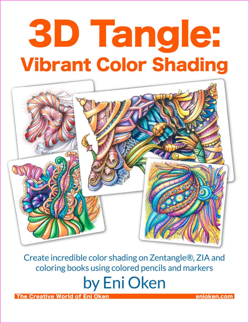 3D Tangle Vibrant Color Shading Download PDF Tutorial Ebook image 3