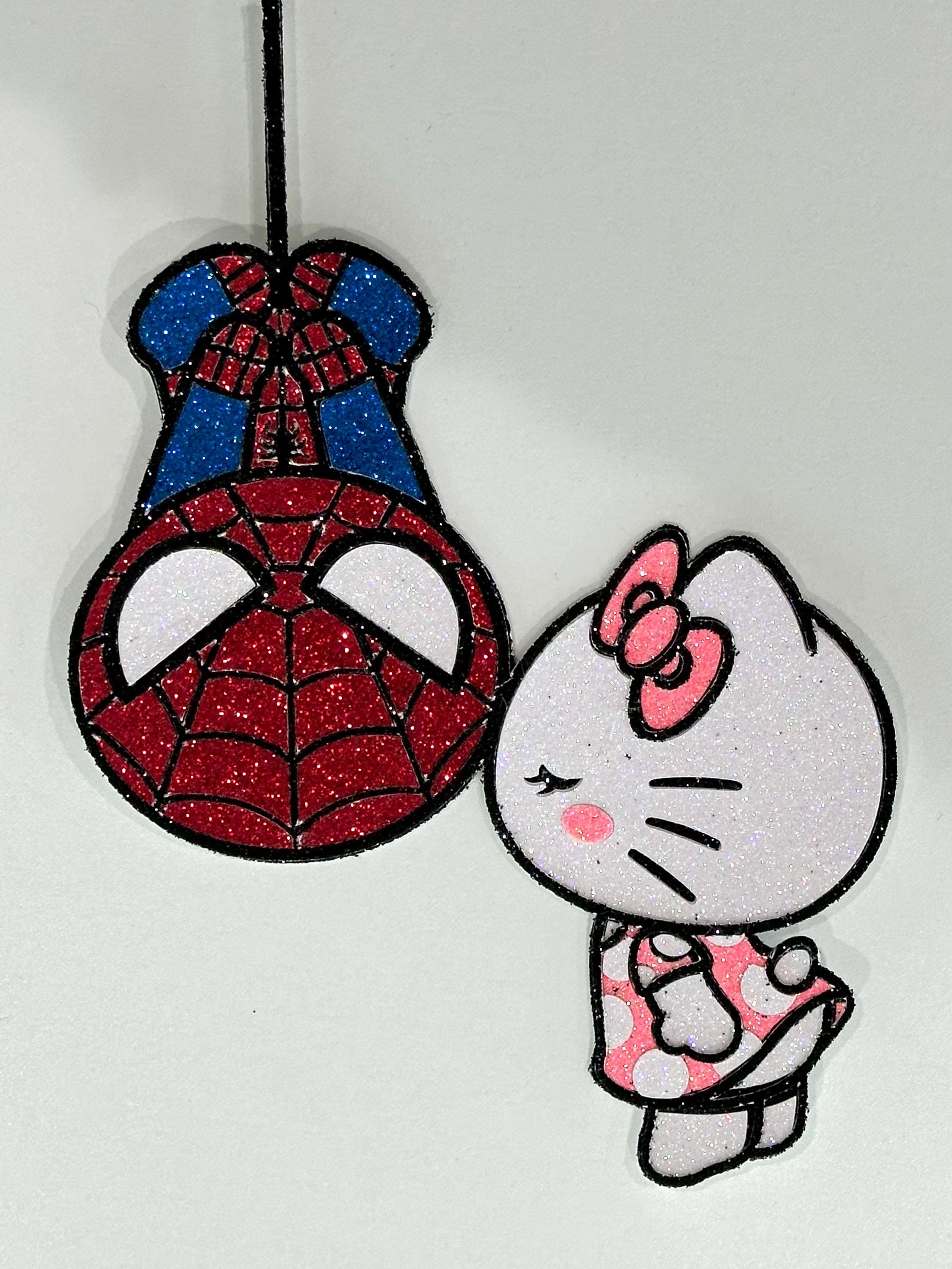 ハローキティ、マリもっこり、スパイダーマン等 M☆Splash!!×ハローキティ ラインストーンキーホルダー