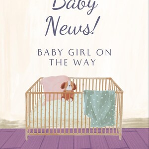 Baby coming Birth card