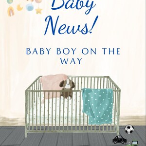 Baby coming Birth card