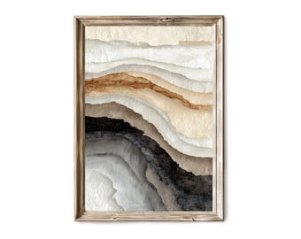 Beige Neutral Minimalist Abstract Wall Art 172