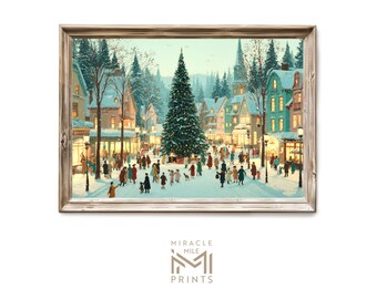 Arte de pueblo invernal de mediados de siglo H 560