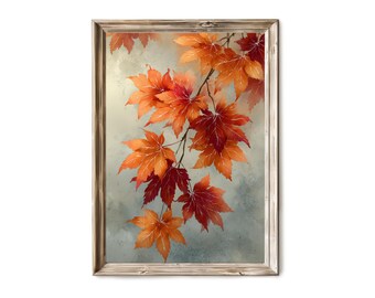 Fall Maple Leaves Wall Art V 454